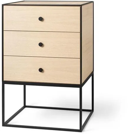 Audo Frame 49 Sidebord Med 3 Skuffer Eg